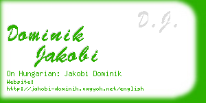 dominik jakobi business card